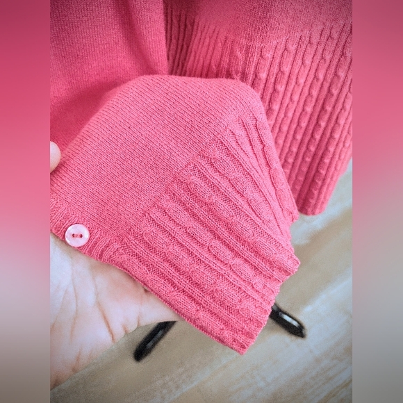 100% Cashmere Pink Sweater Women's Large Perfect Condition New York Avvenire - Picture 9 of 11